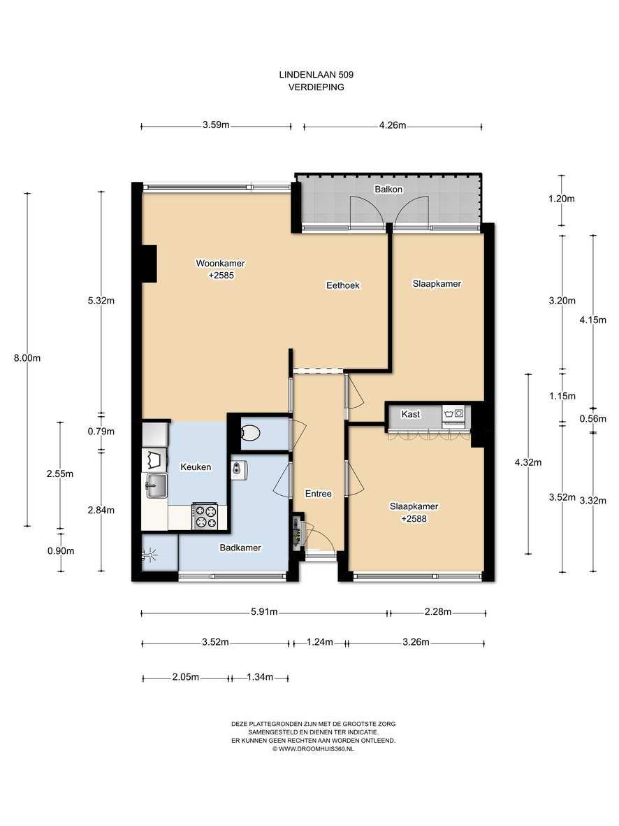 Aan deze plattegrond kunnen geen rechten worden