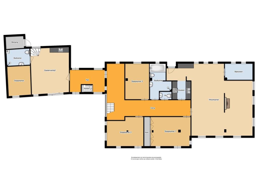 Plattegrond Aan de informatie in deze