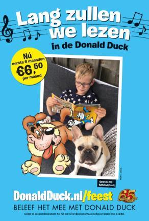 De exclusieve Donald Duck producten zijn; alleen te koop bij Bruna; gemaakt door de makers van Donald Duck Weekblad. *Dit is het allereerste dubbeltje dat Dagobert Duck verdiende.