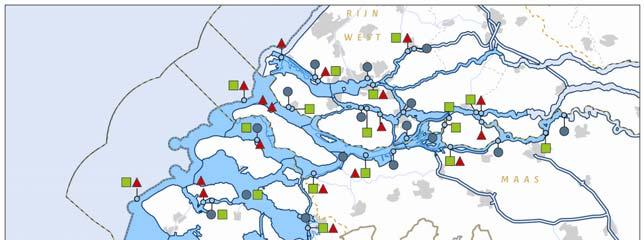 in de Zuidwestelijke Delta: (boven) voor chemische stoffen