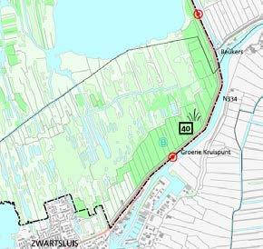 Tussen Meppel en Zwartsluis staat de landbouwfunctie centraal. Naast de landbouwfunctie gaat de natuurfunctie hier een steeds grotere rol spelen.