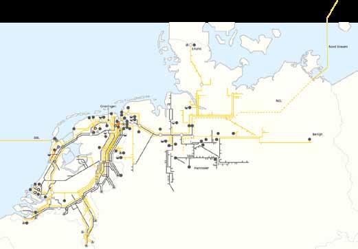 Relaties met het bedrijfsleven 162 Het gastransportnetwerk inclusief de Nord Stream en Balgzand-Bacton Line weerstand bestond tegen de pijpleiding.