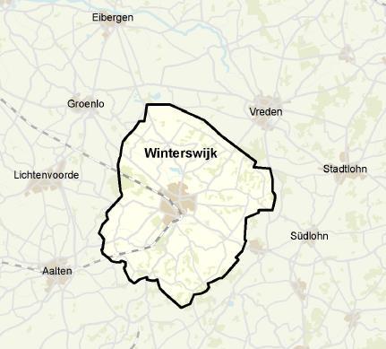 82 Vergrijzing en demografische krimp: kans of bedreiging voor de detailhandel? 6.2. Gemeente Winterswijk De casestudy naar de gemeente Winterswijk is uitgevoerd in de grootste kern van de gemeente: Winterswijk (zie figuur 6.