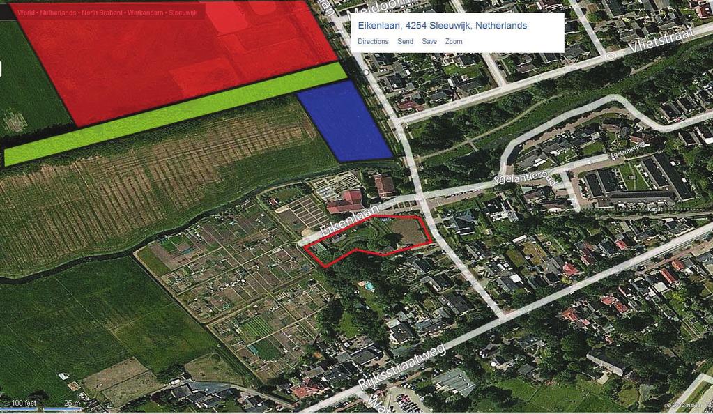 Het plan Een terrein met een parkachtige inrichting (binnen