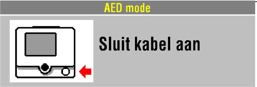 Therapie Geen schok geadviseerd Indien de AED een niet-schokbaar ritme detecteert, ziet en hoort u GEEN SCHOK GEADVISEERD. De AED laadt niet op en er kan geen schok worden afgegeven.