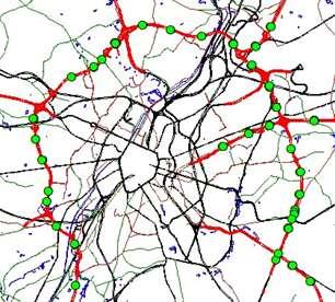 Trager verkeer rond aansluiting met E19 en E40.