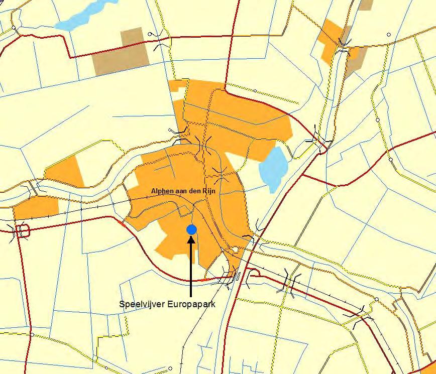 3. Beschrijving zwemlocatie 3.1 Situering en beschrijving De speelvijver Europapark is gelegen in de gemeente Alphen aan den Rijn, provincie Zuid-Holland ( zie figuur 3.1).