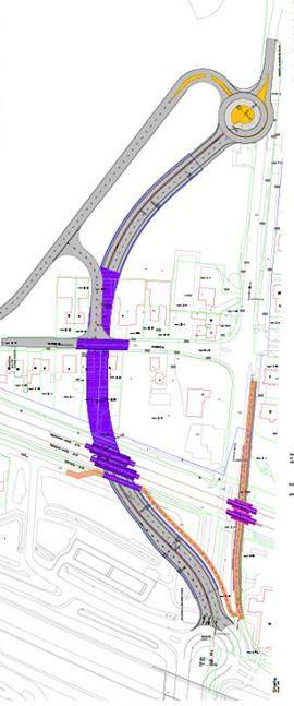 In deze variant wordt een Bosweg aangelegd om het verkeer van/naar Maarn via de rotonde naar de N226 te leiden (figuur 2B).