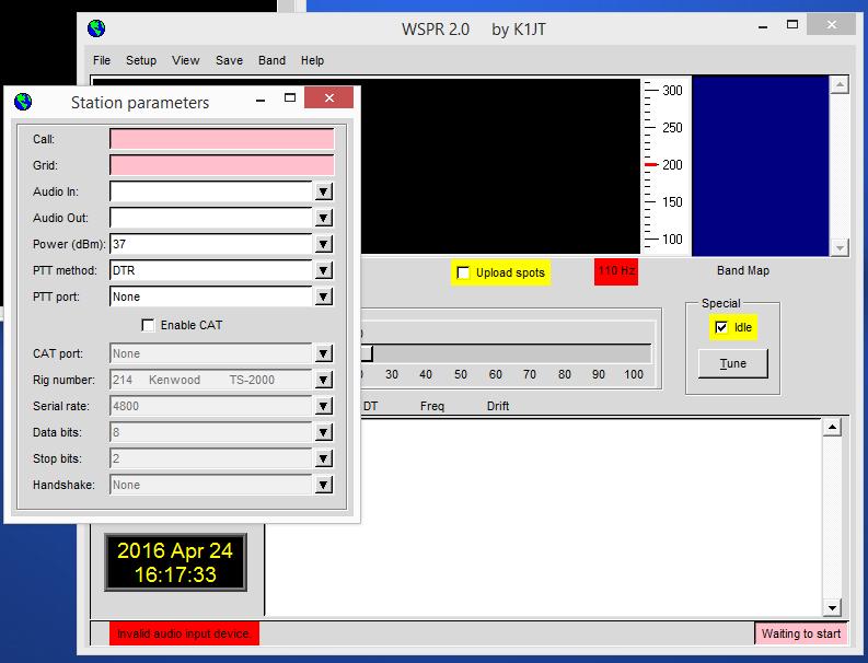 Installatie van WSPR software: Na het downloaden eerst de
