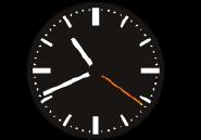 Klok 17.05.2010 Oproepen Lijn kiezen Basisinstellingen Bij de instelling Klok wordt op het display een klok met de actuele tijd weergegeven.