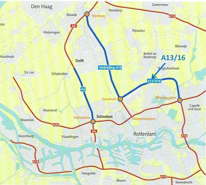 Deze vervorming dwingt onvermijdelijk tot het kortsluiten van de Ruit (A24) ten noorden van Vlaardingen en Schiedam.