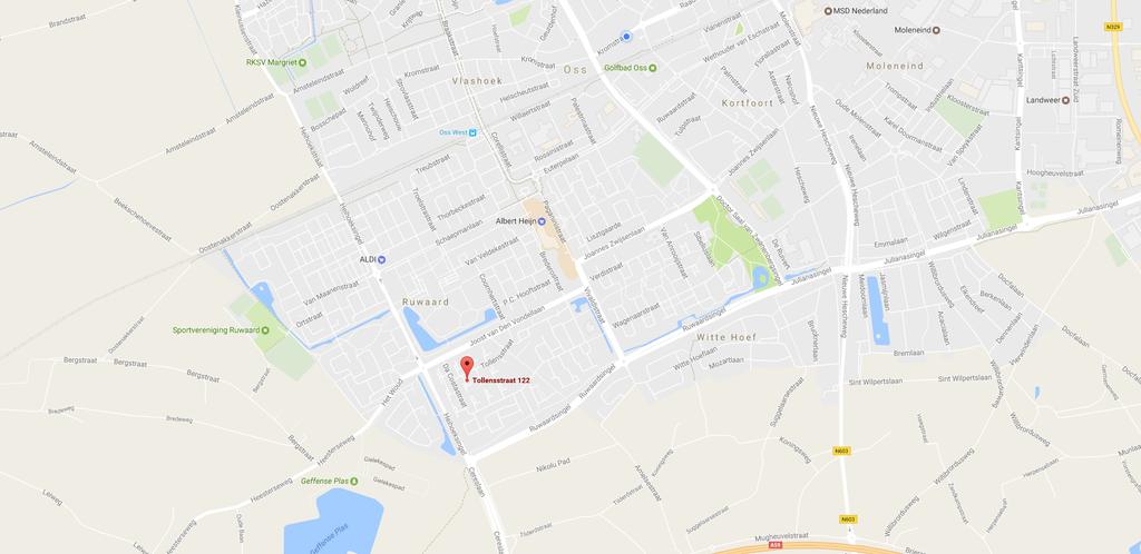 122 Google Maps Tollensstraat 122 Tollensstraat 122 5343 HM Oss Op