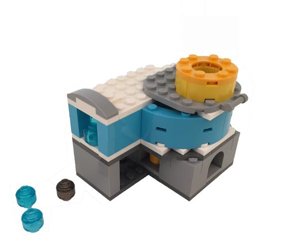 Oefen met het team om een ingenieur te zijn door samen een probleem op te lossen. Kijk naar het inspiratie model. Wat gebeurt er als het LEGO water uit de pomp komt?