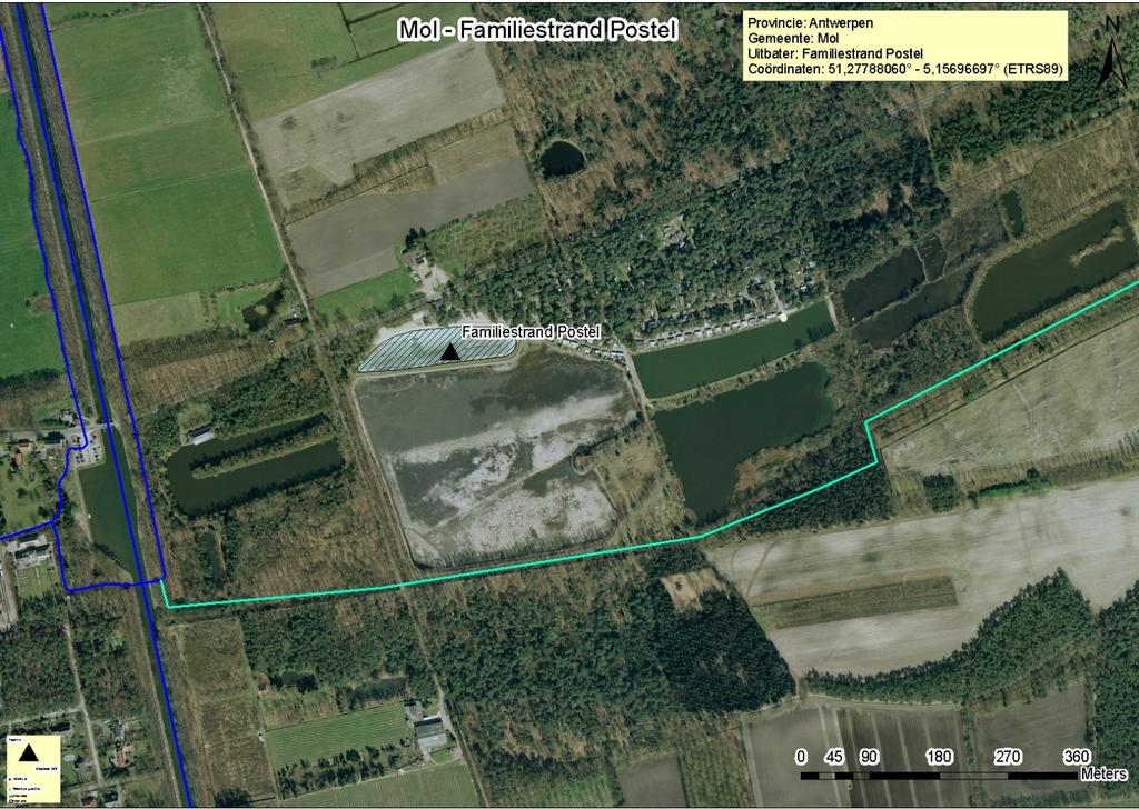 Bijlage 7: Schema watertoevoer Familiestrand Postel Verbinding van rietvijver naar Overloop naar