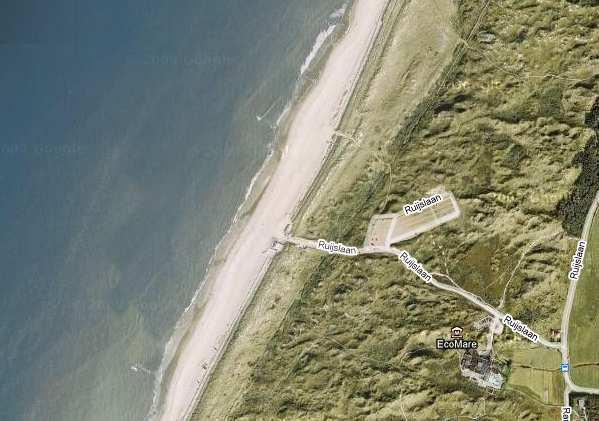 indicatieve begrenzing 19 Globale ligging van de kitesurflocatie bij Callantsoog, inclusief