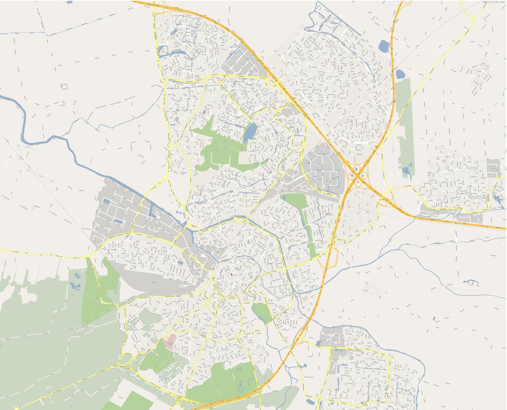 Kaart 1: plattegrond Amersfoort Opdracht 3. Teken nu jouw locaties ook in de grote kaart (die hangt of ligt ergens in de klas).