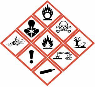 Ken onze symbolen oxiderend giftig explosief ontvlambaar gezondheidsgevaarlijk milieugevaarlijk irriterend corrosief houder onder druk Ioniserende straling Elektriciteit Laser