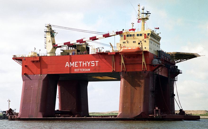 , Schiedam, als AMETHYST verkocht aan Diving Workovers Contractors Amethyst N.V., Willemstad-N.A., in beheer bij Workships Contractors B.V. 1-3-1999 verkocht aan Pride International Inc.