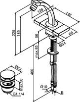 Bidetmengkraan Chroom 72830.