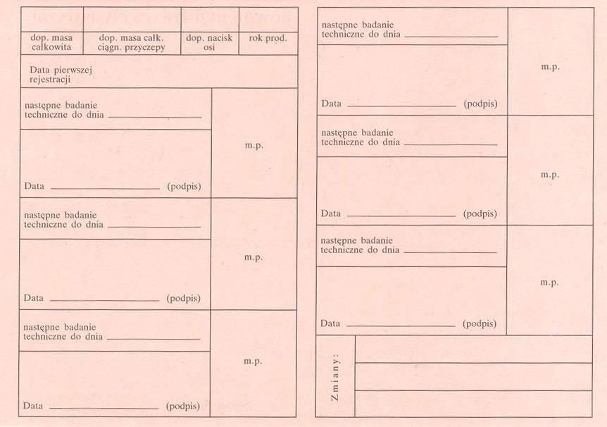 Indien u geen van deze documenten kunt verstrekken als bewijs van uw emissieklasse, zoekt u de datum van eerste inschrijving (Data* pierwszej* rejestracji) en zoekt u uw emissieklasse in de Fout&