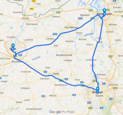 Case 3: invloed lading 50 km 50 km Item Totale afstand rit Rijdtijd (incl.