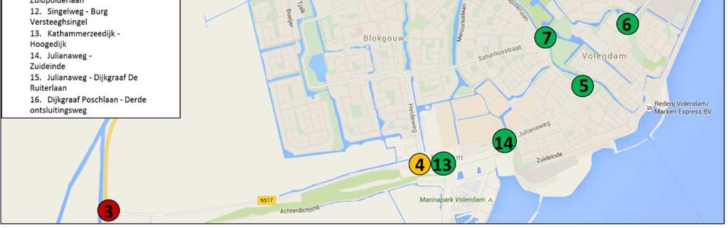 bepalen) Door de woonwijk Lange Weeren niet toe te voegen in de situatie met de Derde Ontsluiting krijgt kruispunt 12 (Singelweg - Burg.