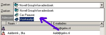 E. MEER GEMAK DOOR GROEPEN IN HET ADRESBOEK Als het regelmatig voorkomt dat berichten naar bepaalde groepen van personen worden gestuurd, is het gemakkelijker om de