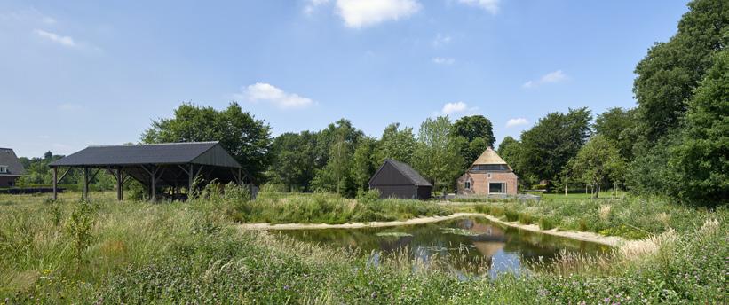 met erf en zwemvijver in natuurtuin nieuwe