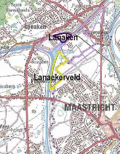 LANAEKERVELD Nieuw bedrijventerrein (nabestemming) Onderdeel van gewestelijk RUP gebieden voor oppervlaktedelfstoffenwinning, delfstoffenzone Leem Zuid- Limburg (BVR 22/09/2006) Nabestemming
