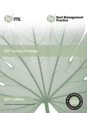 ITIL Core Service Strategy Service Design Service