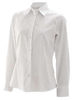 Marlene Fil-à-Fil-blouse, getailleerd, figuurnaad op de voorkant en de rug, figuurnaad op de borst, 100% katoen, eenvoudig te strijken, lange mouw: Art. Nr.