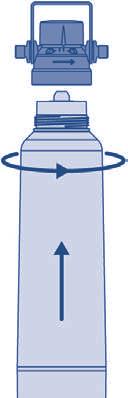 57 Procedure: 1. Filterpatroon uit de verpakkingsfolie nemen en de hygiënekap verwijderen. 2.