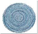 KLEED BLUE ROND HAPPY - HANDWOVEN - COTTON Ø120 CM 92 8440-3 KLEED