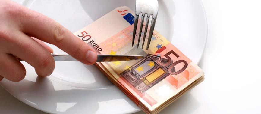 7,3% van dit maandbudget = voor voeding In heel wat rusthuizen in Vlaanderen mag het eten