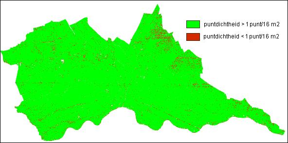 Figuur 8: Puntdichtheid van Hoogheemraadschap De Stichtse Rijnlanden. 5.