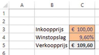 Opgaven 1 1 Neem de gegevens van figuur opgave 1.1 over op een nieuw werkblad. Zorg ervoor dat de opmaak ook hetzelfde is.