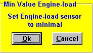 Engine load sensor calibration: De motorbelastingsensor die aangesloten is op het systeem moet gekalibreerd worden. Het bereik van de sensor dat wordt gebruikt kan hier worden ingesteld.