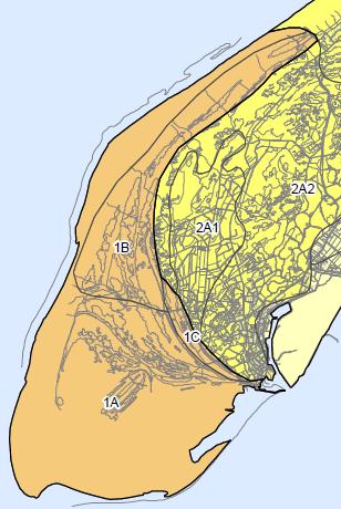 Op de Eilandkop worden van west naar oost drie deelgebieden onderscheiden (figuur 3.22): 1A De Noordsvaarder 1B De kroonpolders 1C Het Groene strand Deze worden hier achtereenvolgens besproken.
