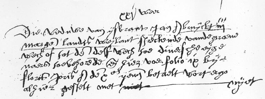 Verder staat vermeld in het Kohier van 10e penning over het jaar 1561 Tanxatie van den huysen staende in dat dorp ende ambocht vanden Ketel groet en cleijn.
