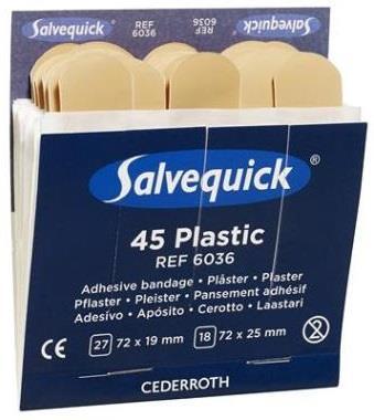 Textielpleisters Salvequick 6454 Extra grote vingertoppleisters voor vingerletsels.