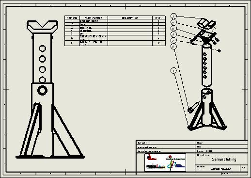 Werkplan Als laatste maken we een samenstellingstekening.