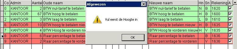 Verbinden met BTW code : Gebruik de knop