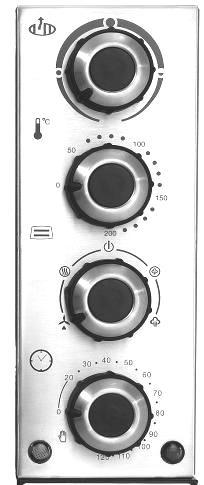 Bedieningspaneel 9 10 11 9 Dampaflaatregelaar 10 Temperatuurregelaar 11 Functieknop 12 Timer 13 Controlelampje (rood) 14 Functiecontrolelampje (groen) 12 13 4.2 Technische Gegevens Naam Art. Nr.