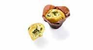 2 x 25 st/krt 168 krt/pal Ontdooien 22 C 60 - Hartige mini muffin met een vulling van tomaat en