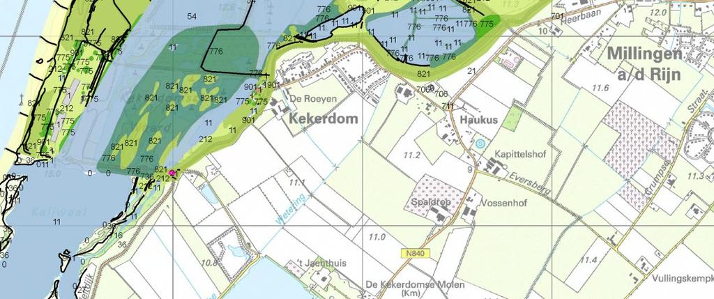 Denkbaar is ook ruimtelijke differentiatie binnen de geulen. Bijvoorbeeld door een hogere ruwheid in de (nader te definiëren) ondiepe delen.