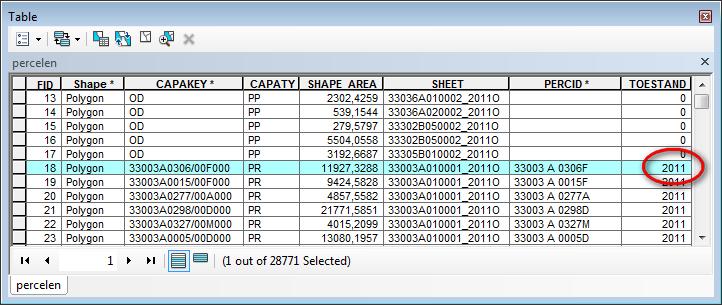 4.4 4.3 CONTROLE UPDATE PERCELENKAART Test nu uit of de voorgaande stappen succesvol waren door een perceel op te zoeken met de LoGIS-snelzoekfunctie.