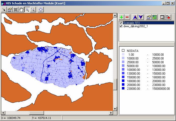 Wanneer meer uitgebreide functionaliteit gewenst is, zoals analysemogelijkheden en printfunctionaliteit, wordt aangeraden de berekeningsresultaten in te lezen in ArcView, ArcInfo, Smallworld of een