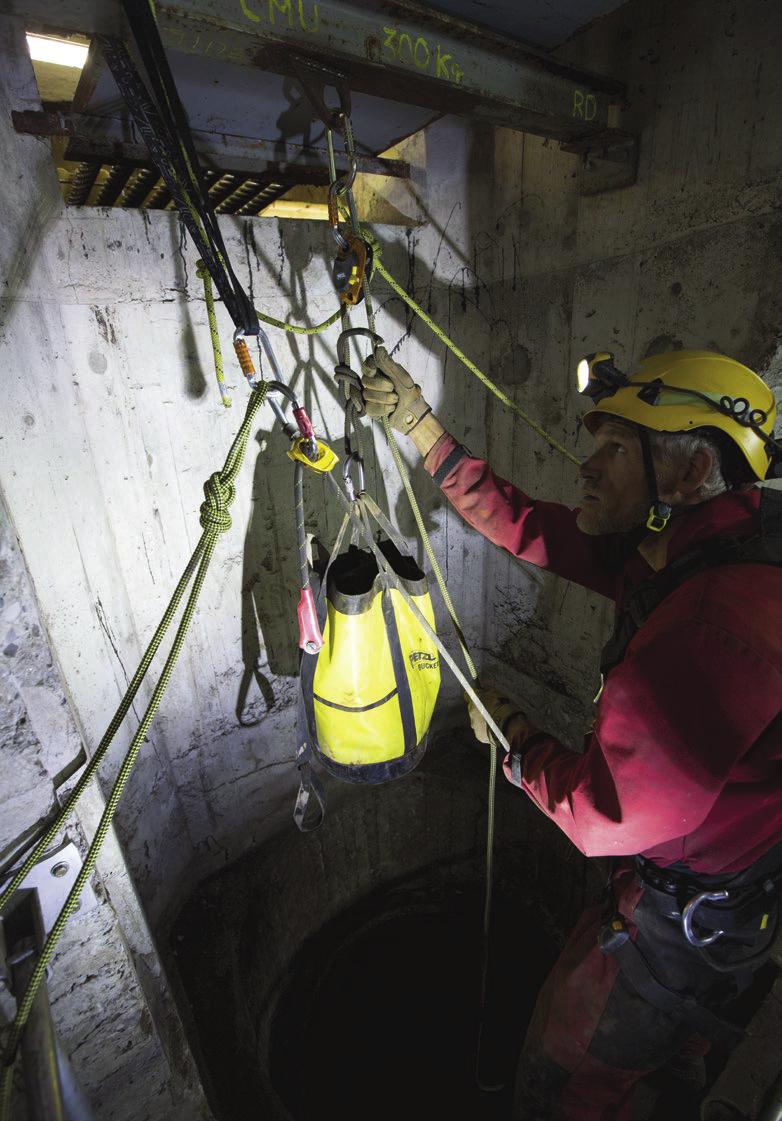 Confined space works, France.