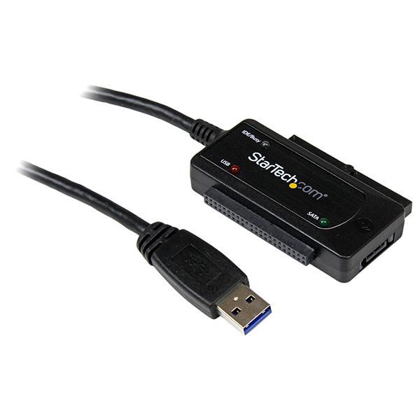 USB 3.0 naar SATA of IDE harde schijf adapter / converter Product ID: USB3SSATAIDE Met de USB3SSATAIDE USB 3.