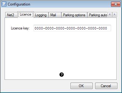 Licence Fig. 5 Op de Licence tab kan de licentie code worden ingegeven, waarmee de beperkingen van de test versie worden opgeheven.